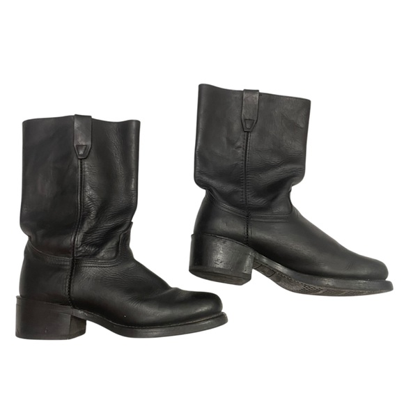 Durango Other - Durango Black Leather Motorcycle Man’s Boots Size 9